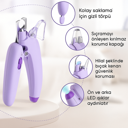 GlowPetti™ Işıklı Kedi Köpek Tırnak Makası